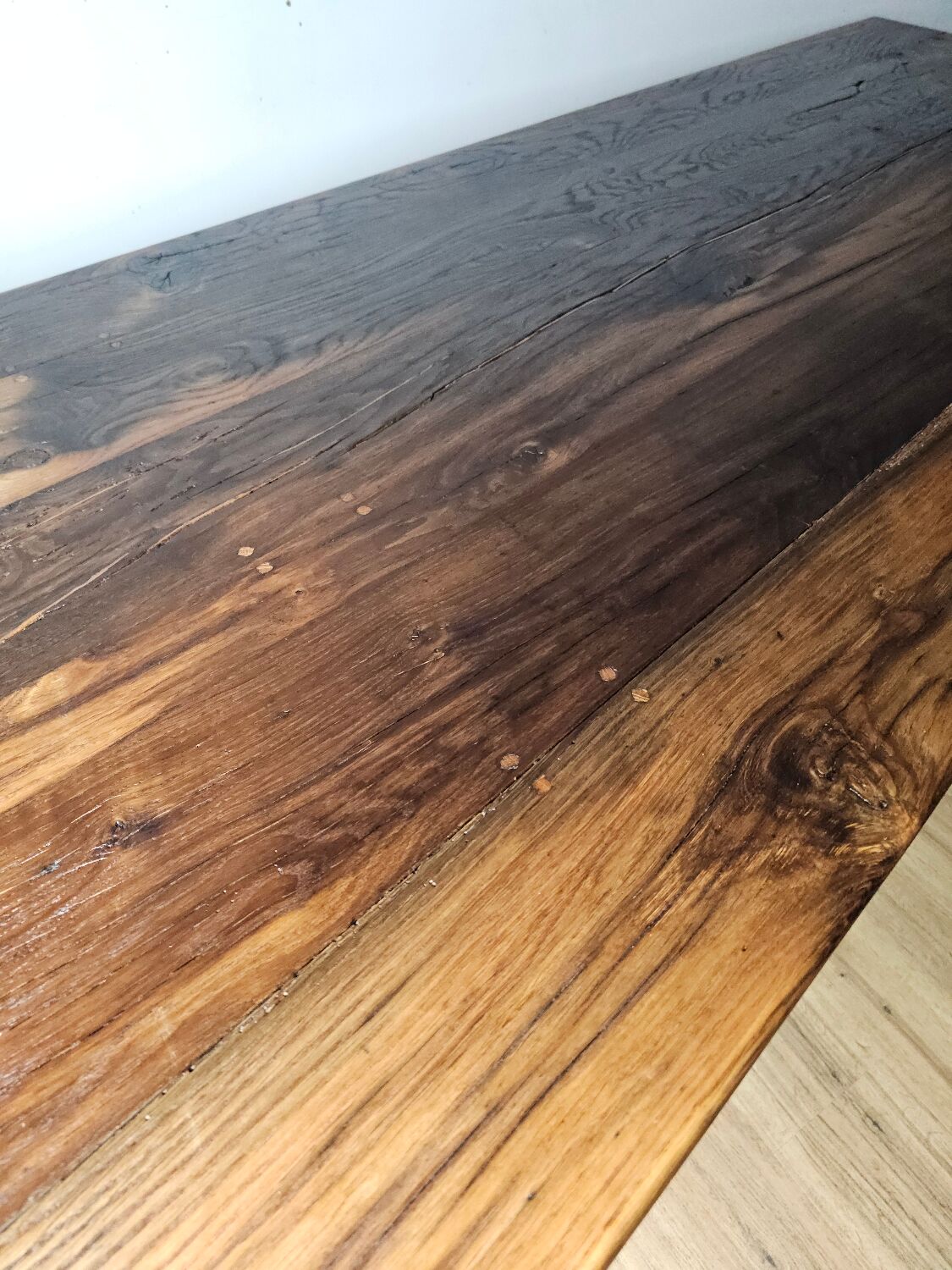 Authentic solid wood monastery table