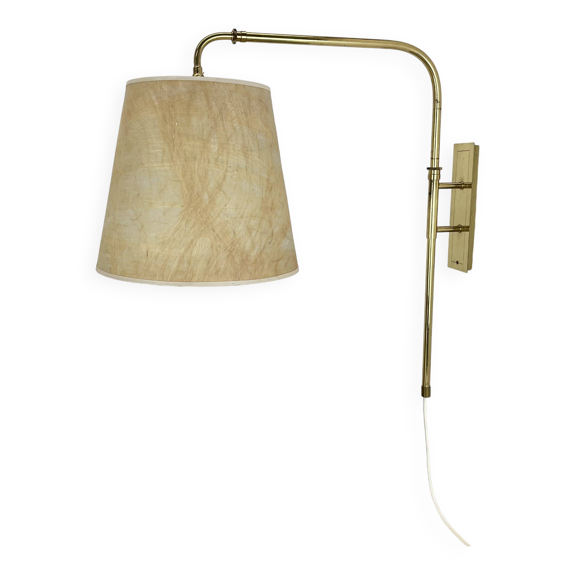 XXL adjustable Brass Wall Light Italy, 1950s