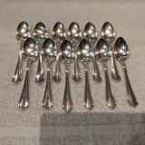 12 Christofle silver plated dessert spoons, 17cm
