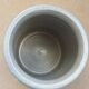 Vintage stoneware pot from Betschdorf signed TA Gilbert with olive decoration.