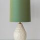 Charles Catteau Frères Keramis Pineapple Table Lamp, New Silk Shade