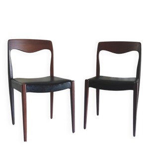 Paire de chaises en teck - style scandinave