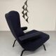 Archi Ligne Roset armchair, Pierre Paulin design, CM 195 HD, vintage blue