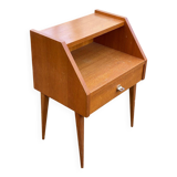 1970s Scandinavian oak bedside table