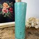 Tubular bubble glass vase