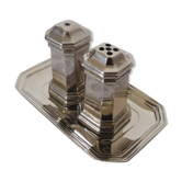 Silver metal salt and pepper set