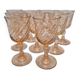 Set of 9 Rosaline mini glasses