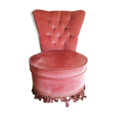 Fauteuil crapaud capitonné