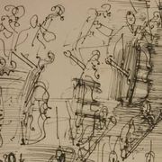 Vintage impression after a work by Raoul Dufy – Orchestra - 45 x 36 cm