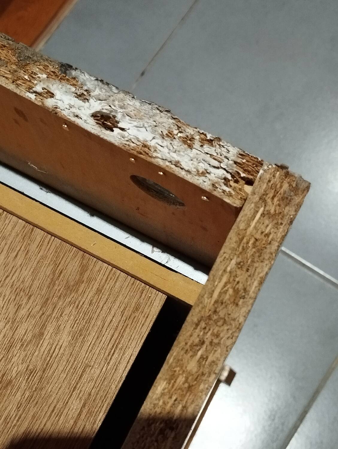 Wooden filing cabinet from the 1950s