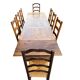 Grande table de ferme en bois massif