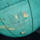 Globe terrestre lumineux vintage JRO Wechselbid, France