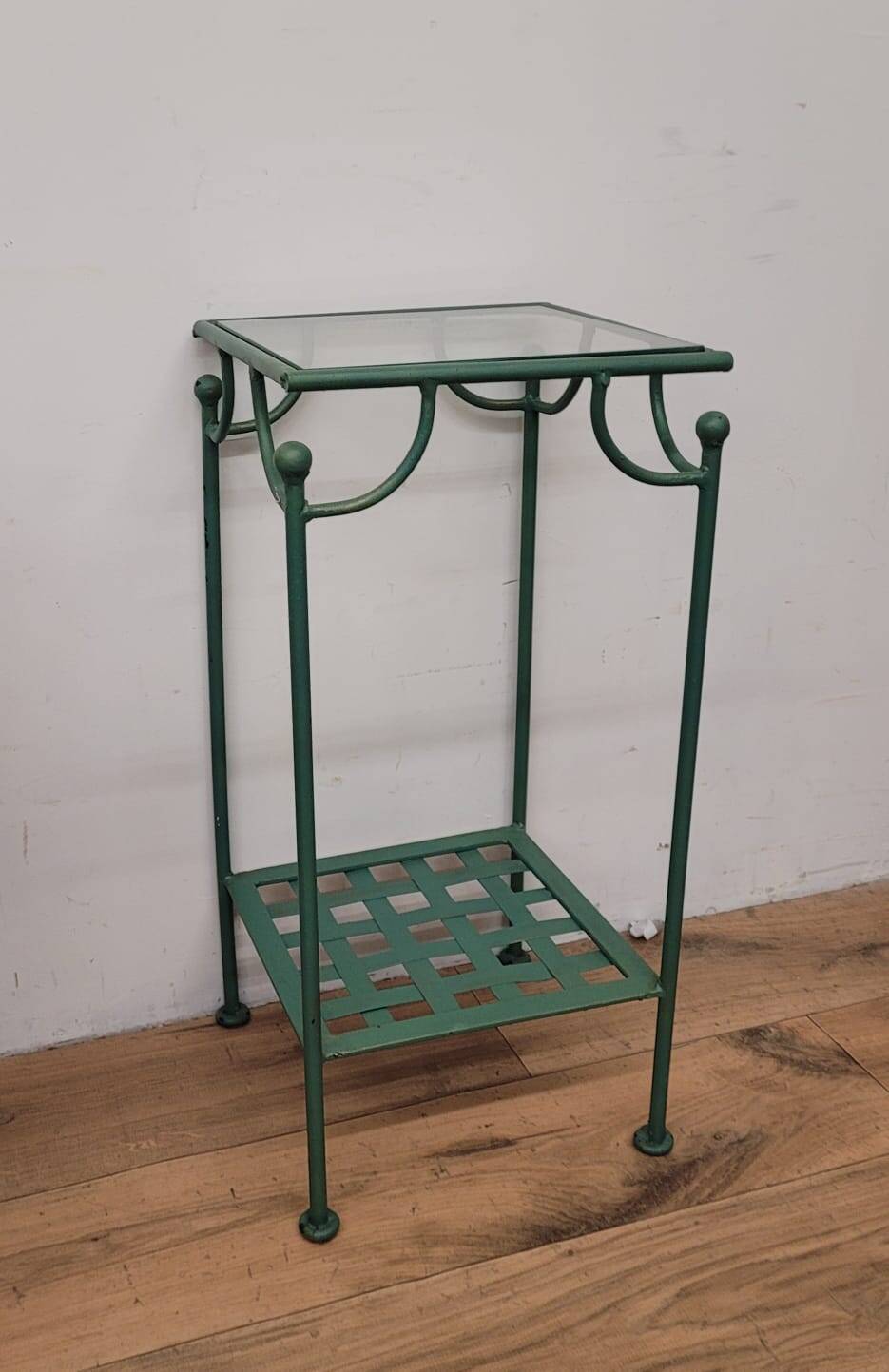 Wrought iron side table