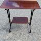 Rolling service of the 60s mahogany varnished and metal