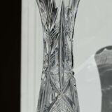 Cut crystal soliflore vase