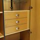 Brutalist Belgian Bar Cabinet in Dark Brown Stained Oak, 1970s