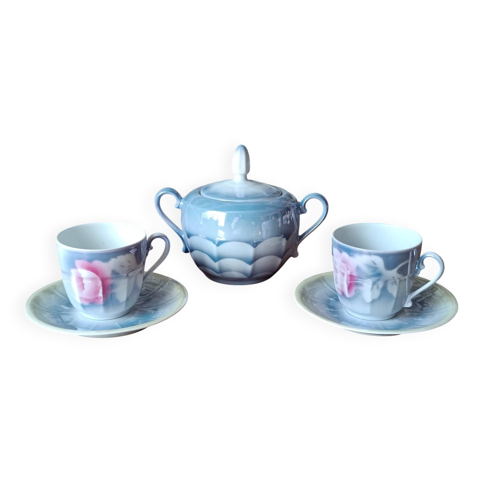 Antique coffee service Victoria China Czechoslovakia 1918-1939 – Art Deco