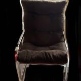 Vintage IKEA chrome armchair