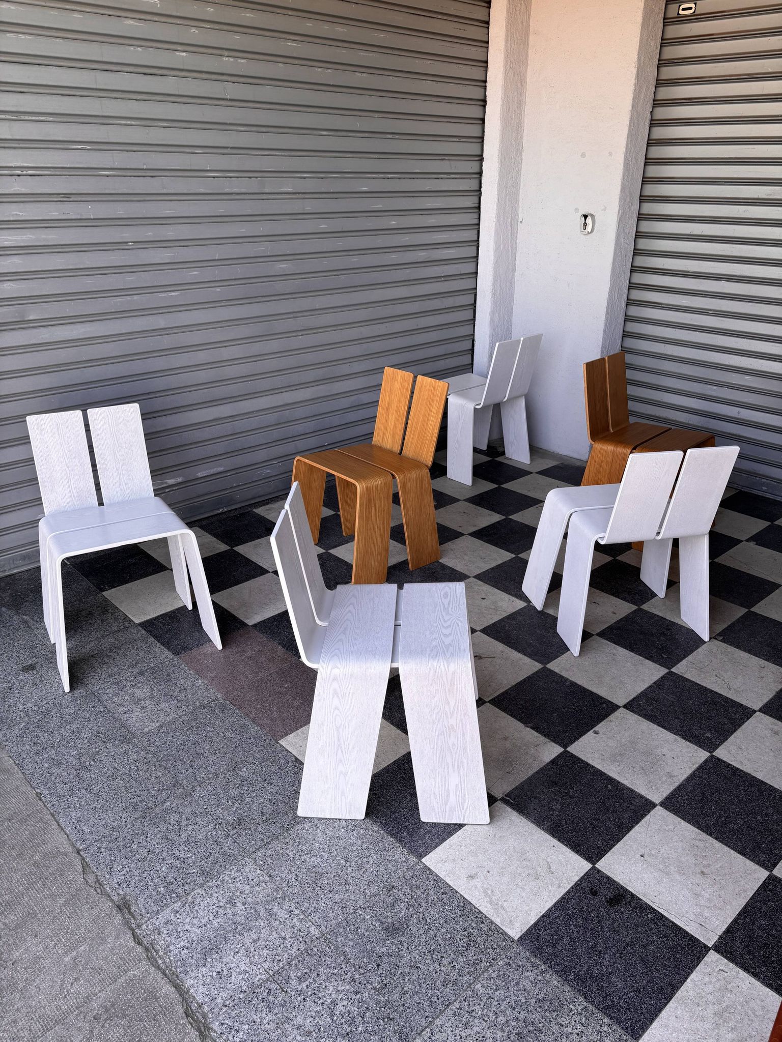 Set de 6 chaises au design danois Kibisi
