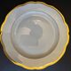 Round dish in fine Limoges porcelain