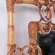 Bamboo with rattan french carved mirror rare beautiful, 1960