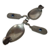 Unique Art & Crafts Ashtray Silver Plated Spoons