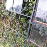 Industrial arched metal windows L73xH110 19th century glass roof