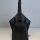 Black ceramic elephant jug