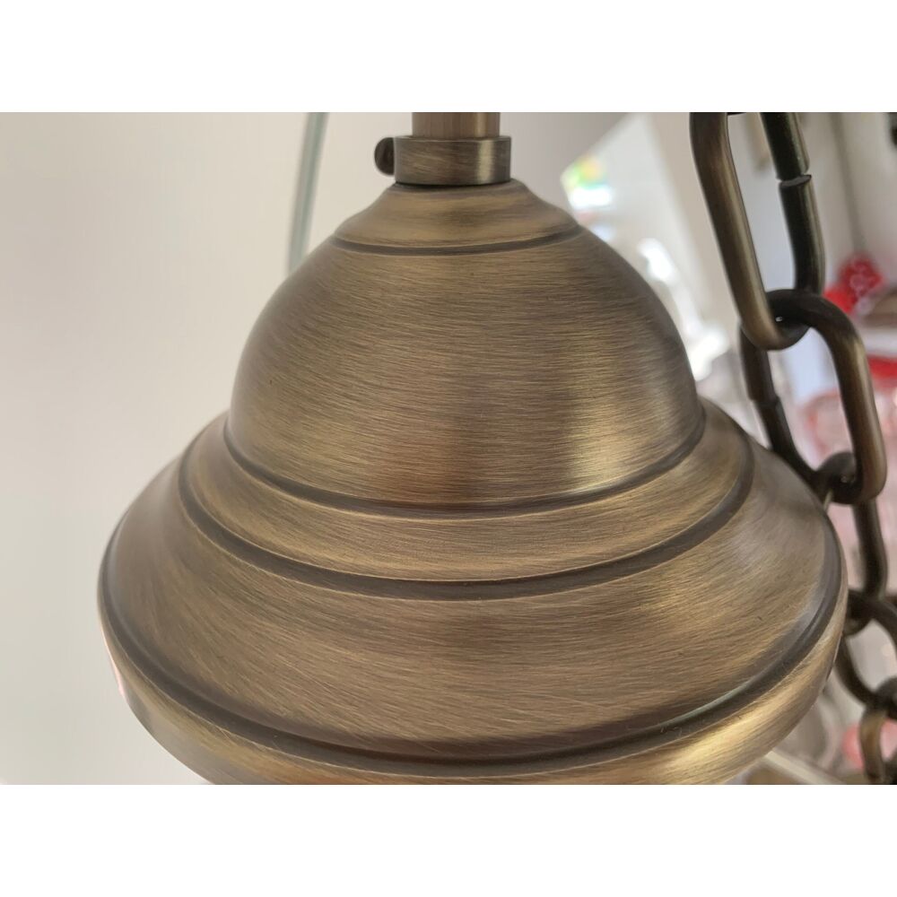 Lustre en verre multicolore « tronchi » brunito murano d75