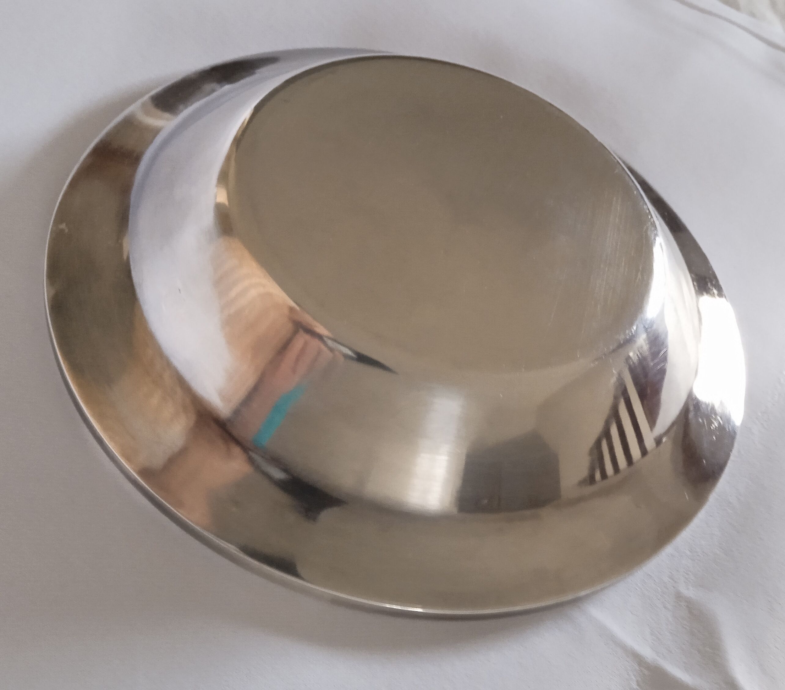 Silver baptism plate year 1950