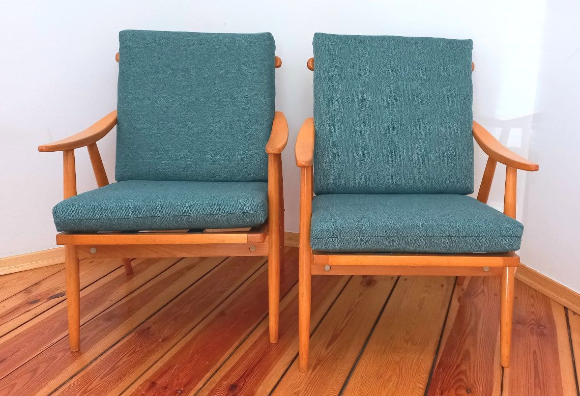 Czechoslovakian Armchairs from TON, 1960s, Set of 2