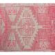 1970s Turkish Hand-Knotted Wool Cotton Pink Runner 88x334