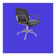 Chaise de bureau en cuir Wilkhahn Delta 2000 par Delta Design