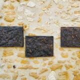 Set of three brutalist wall sculptures, by Irv Bramberg, vintage