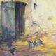 Oil on Wood "Maison en Brière", signed E.gautier – 1955