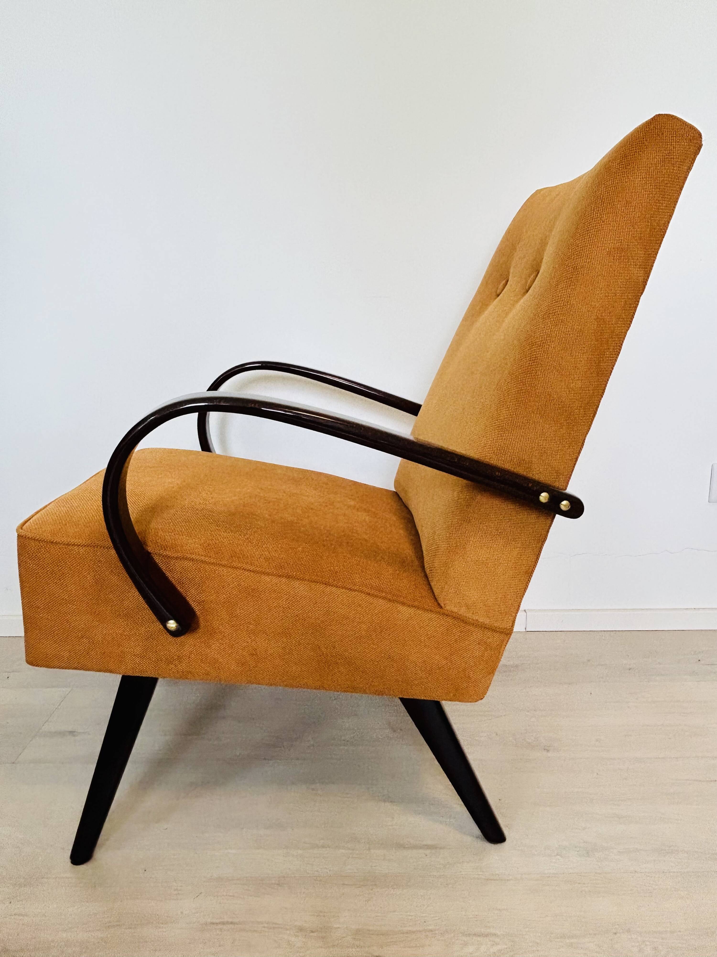 Vintage Armchair by Jaroslav Smidek for TON