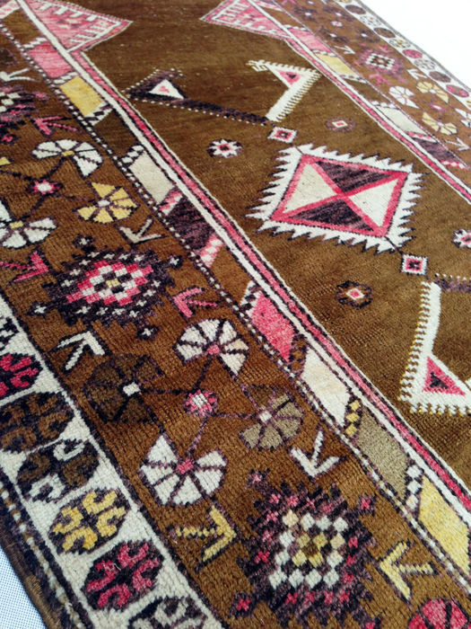 Old Kurdish Kazakh carpet 1950 - 125x205cm