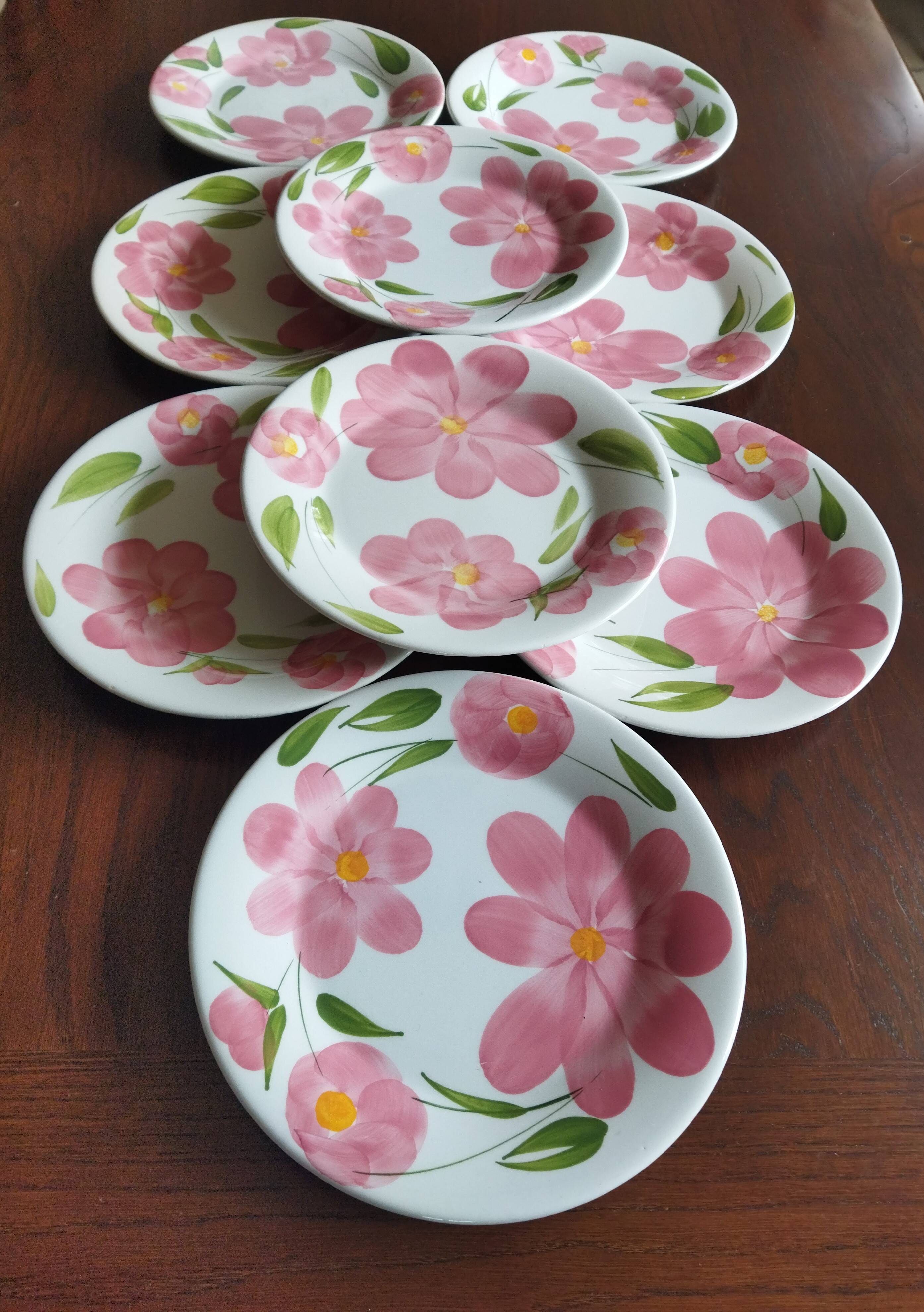 9 vintage San Marciano dinner plates