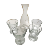 Carafe + 4 glasses pattern Bees