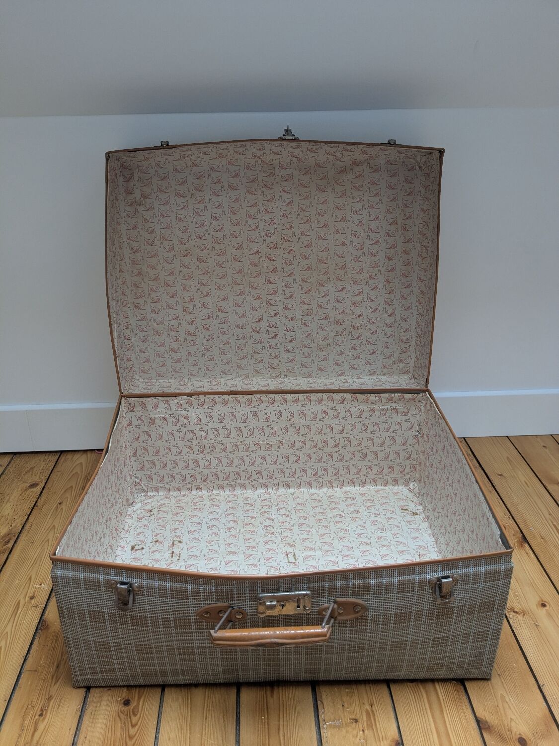 Old cardboard suitcase