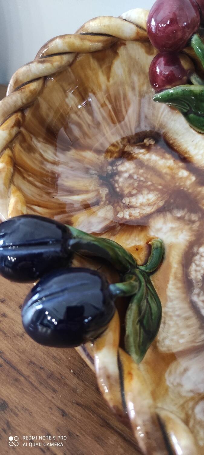 St Peter Austrian Barbotine Dish