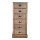 Meuble de métier vintage en bois massif