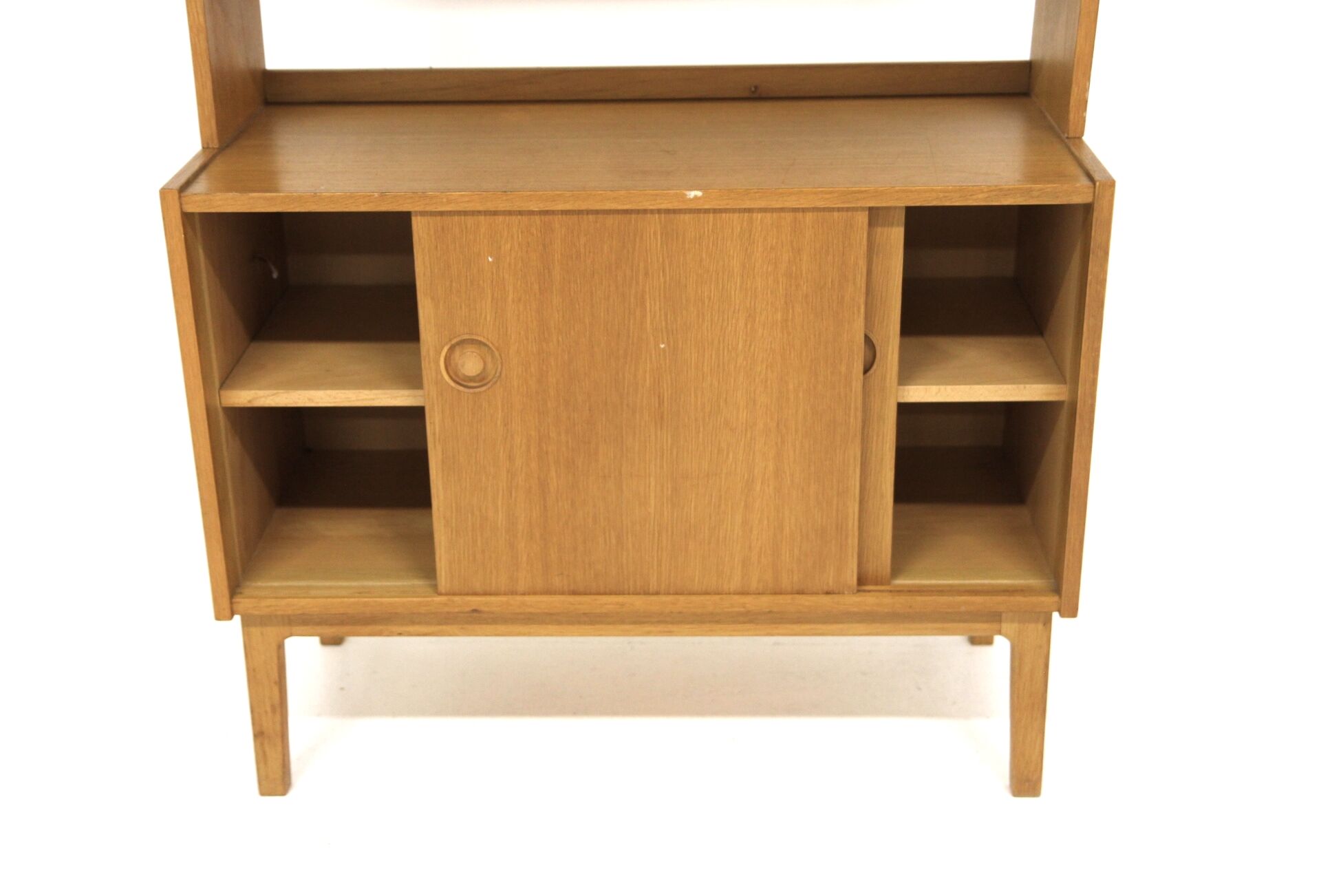 Commode-bibliothèque scandinave en chêne, Suède, 1960