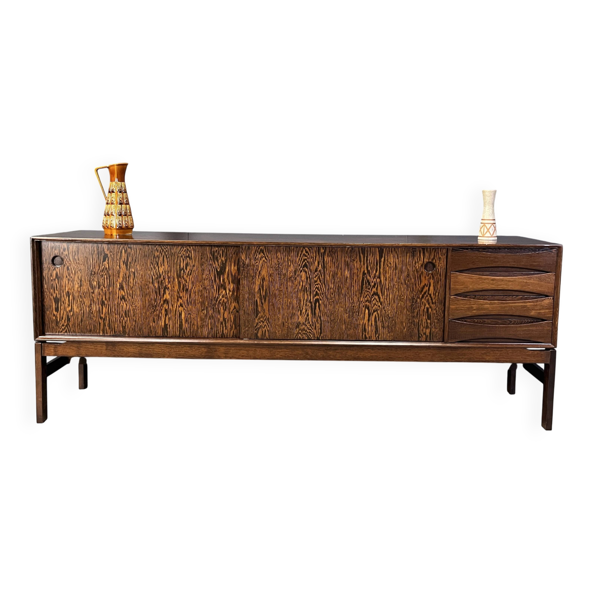 Oswald Vermaercke Paola wenge sideboard for V-Form Belgium 1960s