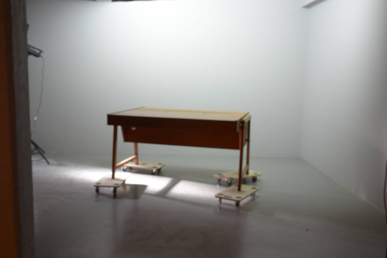 Clausen and Maerus Oak Wooden Design President Writing Desk for Eden 1960s