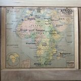 Old map Political Africa - n°17 and 17 bis by Vidal Lablache