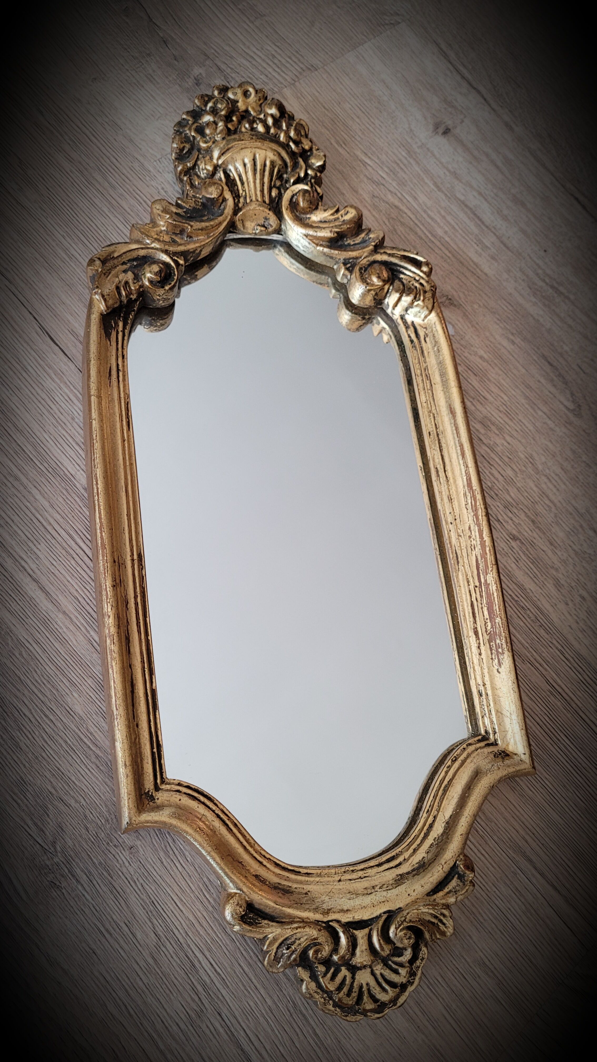 Golden mirror bouquet flowers 41 x 17