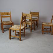 Set of 5 vintage chairs by Tage Poulsen for Gramrode Møbelfabrik, 1970's