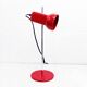 Lampe de bureau en métal rouge