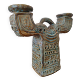 Ceramic chandelier by Paul Yvain